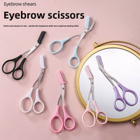 Eyebrow Trimming Scissors with Comb