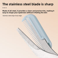 Eyebrow Trimming Scissors with Comb